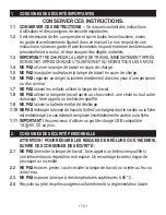 Preview for 14 page of Napa CARLYLE TOOLS CL960 Owner'S Manual