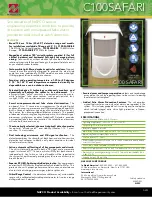 Предварительный просмотр 2 страницы NAPCO C 100 SAFARI Datasheet