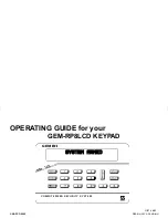 NAPCO GEM-RP8LCD Operating Manual preview