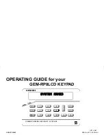 Preview for 1 page of NAPCO GEM-RP8LCD Operating Manual