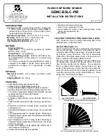 Preview for 1 page of NAPCO GEMC-BSLC-PIR Installation Instructions