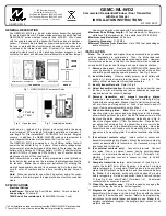 Preview for 1 page of NAPCO GEMC-WL-WD2 Installation Instructions