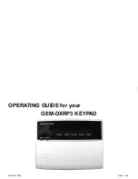 NAPCO Gemini GEM-DXRP3 Operating Manual preview
