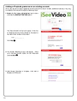 Preview for 10 page of NAPCO iSeeVideo ISEE-VCAM1 Installation Manual