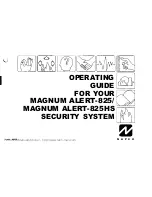 Preview for 1 page of NAPCO MAGNUM ALERT-825 Operating Manual