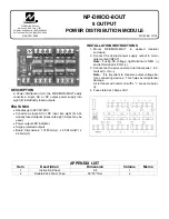 NAPCO NP-DMOD-8OUT Instructions предпросмотр