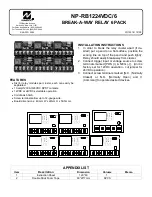 NAPCO NP-RB1224VDC/6 Installation Instructions preview