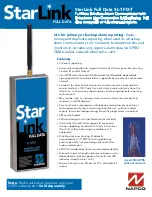 NAPCO StarLink Full Data SL-1FD-T Datasheet preview