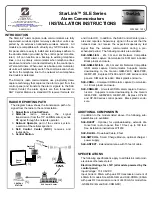 Preview for 1 page of NAPCO StarLink SLE Series Installation Instructions Manual