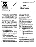 Preview for 1 page of NAPCO Super Spectrum R1000 Installation Instructions