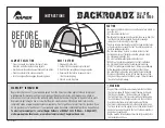 Preview for 1 page of Napier BACKROADZ 19100 Instructions