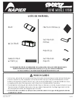 Preview for 4 page of Napier Sportz Cove 61500 Instructions Manual