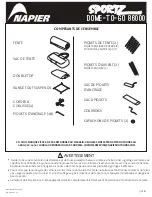 Preview for 5 page of Napier Sportz Dome-to-Go 86000 Manual