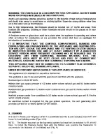 Preview for 4 page of Napoleon 3622-N Installation And Operation Instructions Manual