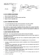 Preview for 10 page of Napoleon 3622-N Installation And Operation Instructions Manual