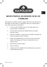 Preview for 9 page of Napoleon 70025 Instructions For Use Manual