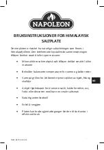 Preview for 41 page of Napoleon 70025 Instructions For Use Manual