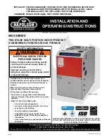 Napoleon 9600 Series Installation And Operating Instructions Manual preview