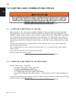 Preview for 14 page of Napoleon 9600E E-STAR Series Installation And Operating Instructions Manual