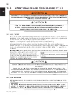 Preview for 50 page of Napoleon 9600E E-STAR Series Installation And Operating Instructions Manual