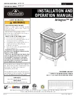 Napoleon Arlington GVFS20-1N Installation And Operation Manual preview