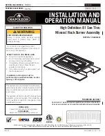 Napoleon B81NS-1 Installation And Operation Manual preview