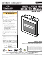 Napoleon BGD36CFNTR Installation And Operation Manual preview