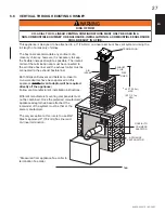 Preview for 27 page of Napoleon BGD36CFNTRE Installation And Operating Instructions Manual