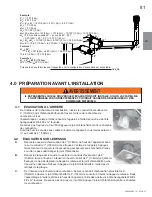 Preview for 81 page of Napoleon BGD36CFNTRE Installation And Operating Instructions Manual