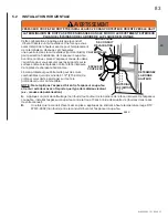 Preview for 83 page of Napoleon BGD36CFNTRE Installation And Operating Instructions Manual