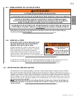 Preview for 113 page of Napoleon BGD36CFNTRE Installation And Operating Instructions Manual