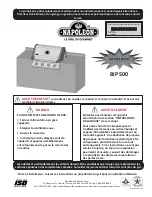 Preview for 29 page of Napoleon BIP 500 Instructions Manual