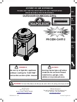 Napoleon CARBON PRO CART Assembly, Use And Care Manual preview