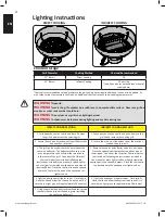 Предварительный просмотр 4 страницы Napoleon CARBON PRO CART Assembly, Use And Care Manual