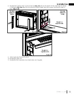 Предварительный просмотр 13 страницы Napoleon CONTINENTAL CEFB26H Installation And Operation Manual