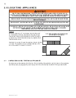 Preview for 6 page of Napoleon EF30S Installation And Operating Instructions Manual