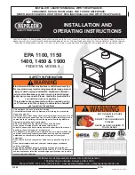 Napoleon EPA 1400 Installation And Operating Instructions Manual preview