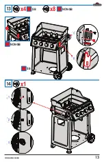 Preview for 13 page of Napoleon FREESTYLE F425SB Assembly Manual