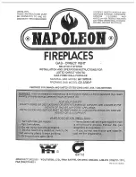 Preview for 1 page of Napoleon GD 3200-N Installation And Operation Instructions Manual