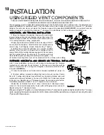 Preview for 10 page of Napoleon GD25-N Installation And Operation Instructions Manual