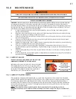 Preview for 41 page of Napoleon GD34-1NT Installation And Operating Instructions Manual