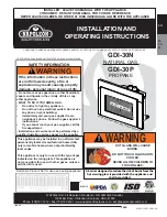 Предварительный просмотр 1 страницы Napoleon GDI-30N Installation And Operating Instructions Manual