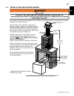 Предварительный просмотр 21 страницы Napoleon GDS26P-1 Installation And Operating Instructions Manual