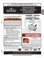 Preview for 51 page of Napoleon GS 50 - N Installation And Operating Instructions Manual