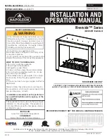 Preview for 1 page of Napoleon GSS36CFNE Installation And Operation Manual