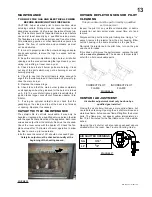 Preview for 13 page of Napoleon GVF30 Installation And Operation Instructions Manual