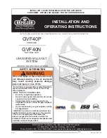 Предварительный просмотр 1 страницы Napoleon GVF40P Installation And Operating Instructions Manual