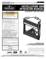 Preview for 1 page of Napoleon GVF42-1N Installation And Operation Manual