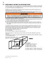 Preview for 8 page of Napoleon GVFS60-N Installation And Operating Instructions Manual