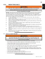 Preview for 45 page of Napoleon HD4N Installation And Operating Instructions Manual